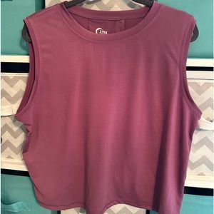 Zyia crop workout top small split up back GUC